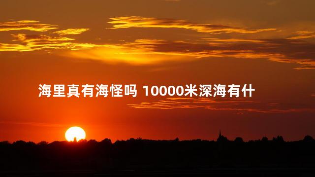 海里真有海怪吗 10000米深海有什么生物